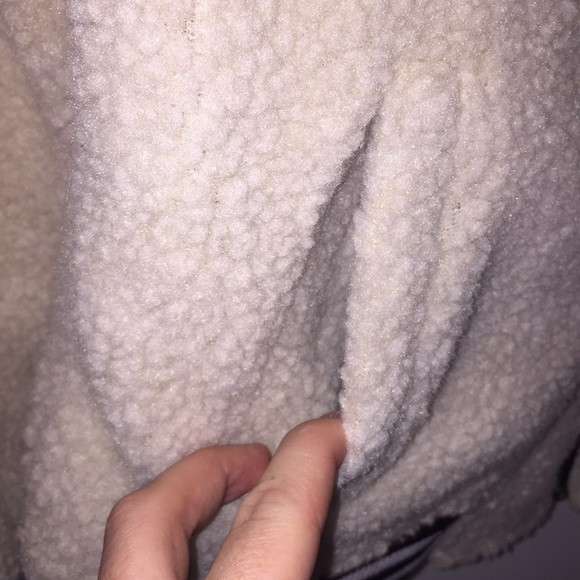 BDG Cream sherpa zip up jacket - Picture 8 of 10
